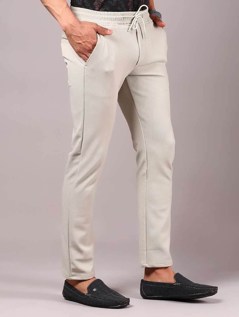 men solid md rise casual chinos  - 21906786 -  Standard Image - 2