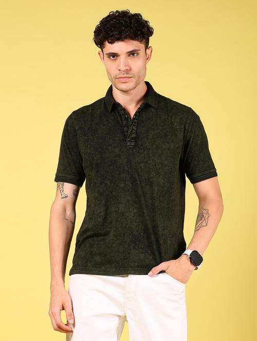 men prinyed short sleeve polo t-shirt - 21906800 - Standard Image - 0