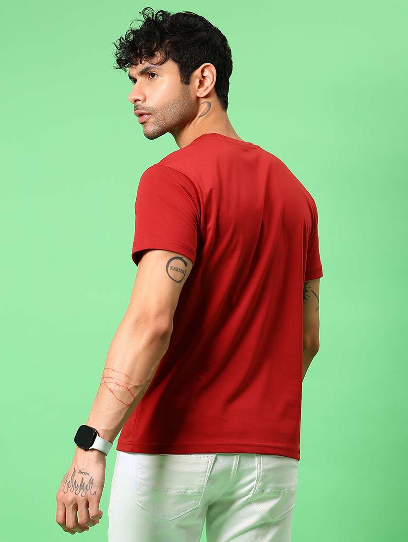 men chest print short sleeve regular fit t-shirt - 21906806 -  Standard Image - 2