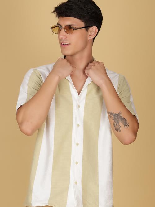 yellow cotton casual shirt - 21906826 -  Standard Image - 0