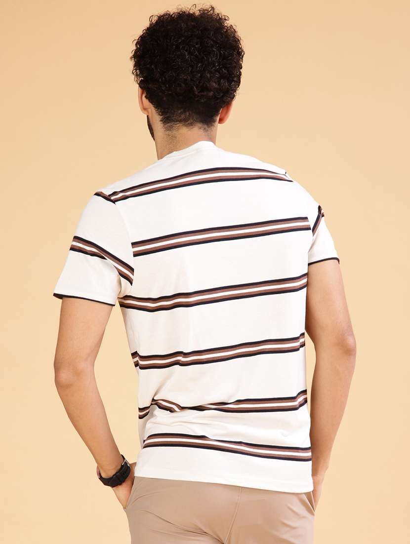 men striped short sleeve regular fit t-shirt - 21906881 -  Standard Image - 2