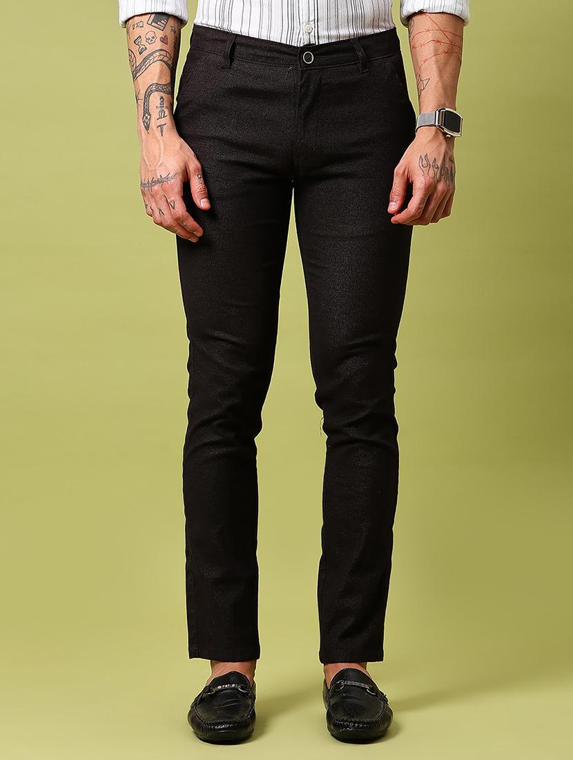 men solid mid rise slim fit chinos - 21906893 - Standard Image - 2
