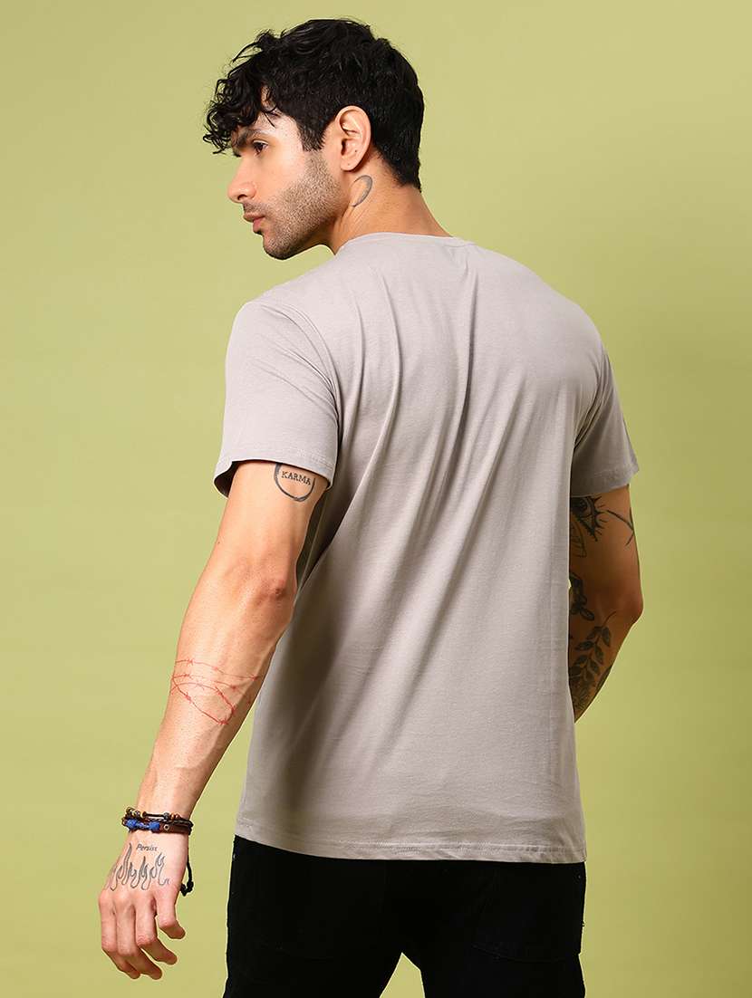 men front print round neck regular fit t-shirt - 21906897 -  Standard Image - 2