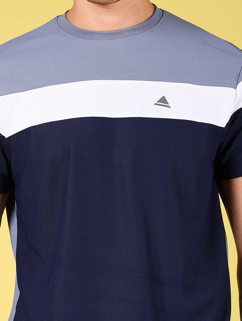 men color block short sleeve regular fit t-shirt - 21906926 -  Standard Image - 2