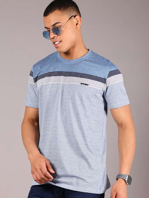 men color blocked short sleeve regular fit t-shirt - 21906945 - Standard Image - 0