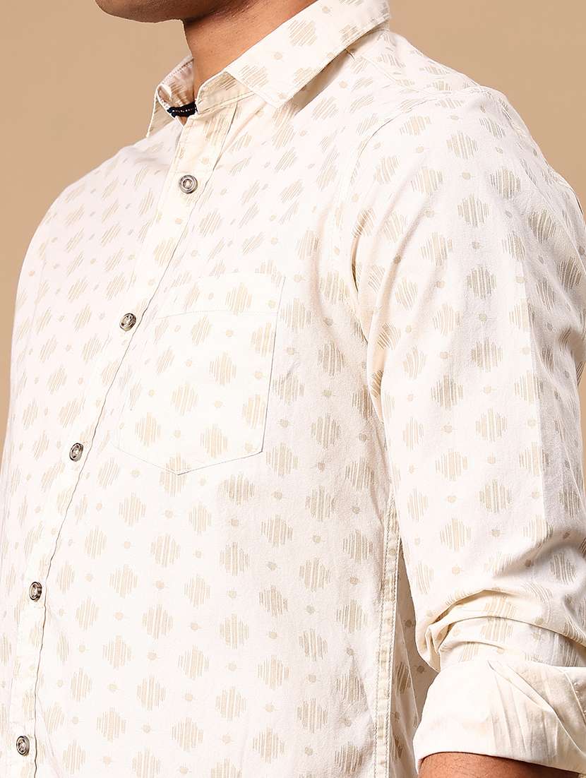 men printed long sleeve regular fit casual shirt - 21907012 -  Standard Image - 2