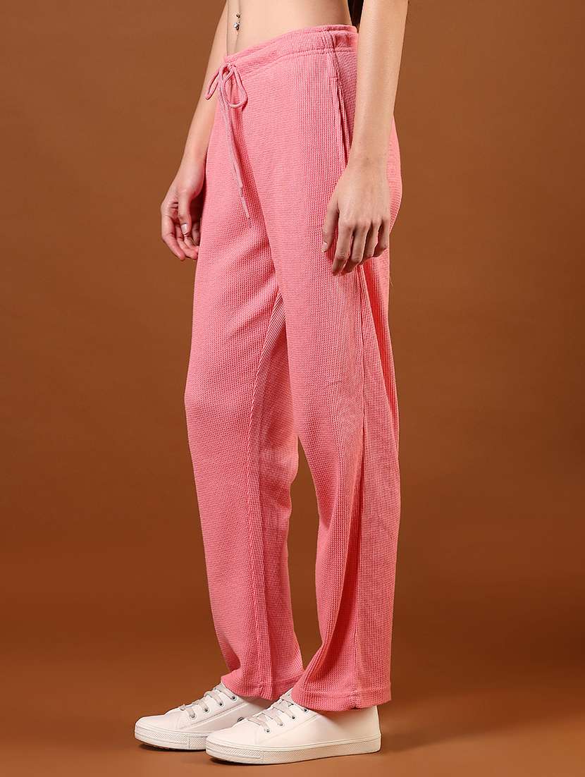 women solid mid rise regular fit track pant - 21907106 -  Standard Image - 2