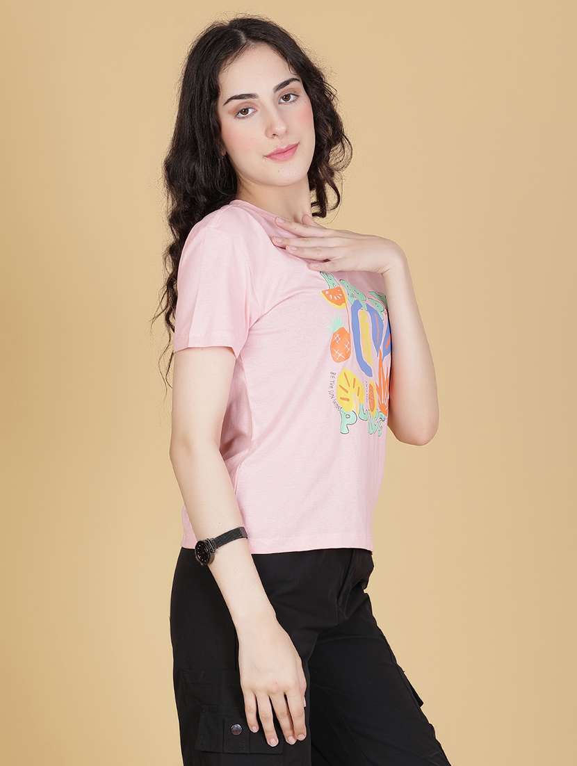 women printed short sleeve regular t-shirt - 21907115 -  Standard Image - 2