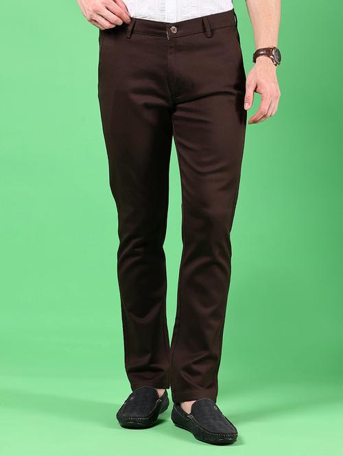 men solid md rise flat front casual chinos  - 21907465 -  Standard Image - 0
