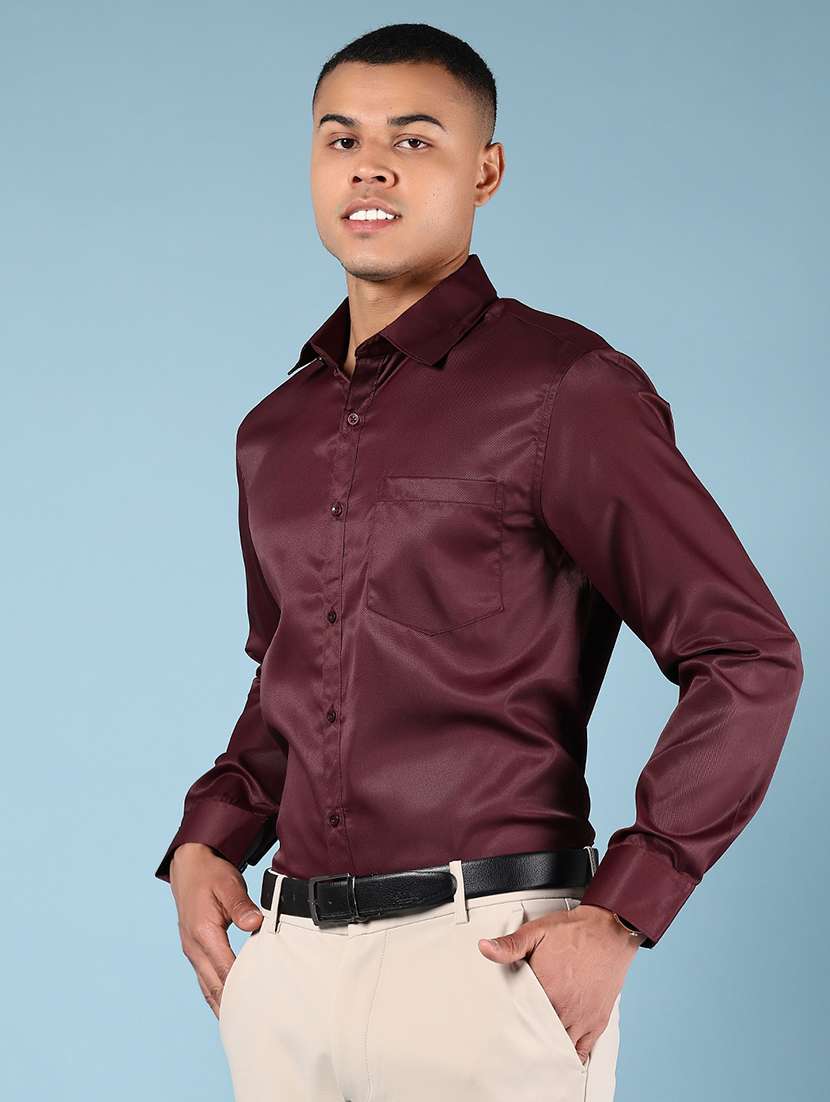 men solid long sleeve formal shirt - 21907604 -  Standard Image - 2