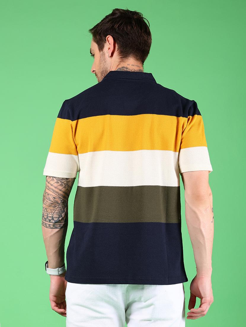 men color blocked short sleeve regular fit t-shirt - 21907700 - Standard Image - 2