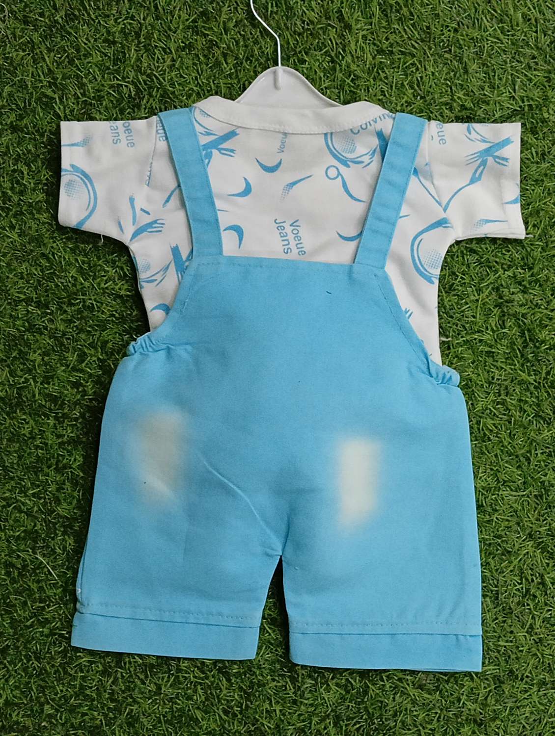 kids printed adjustable strap dungree - 21907734 -  Standard Image - 2