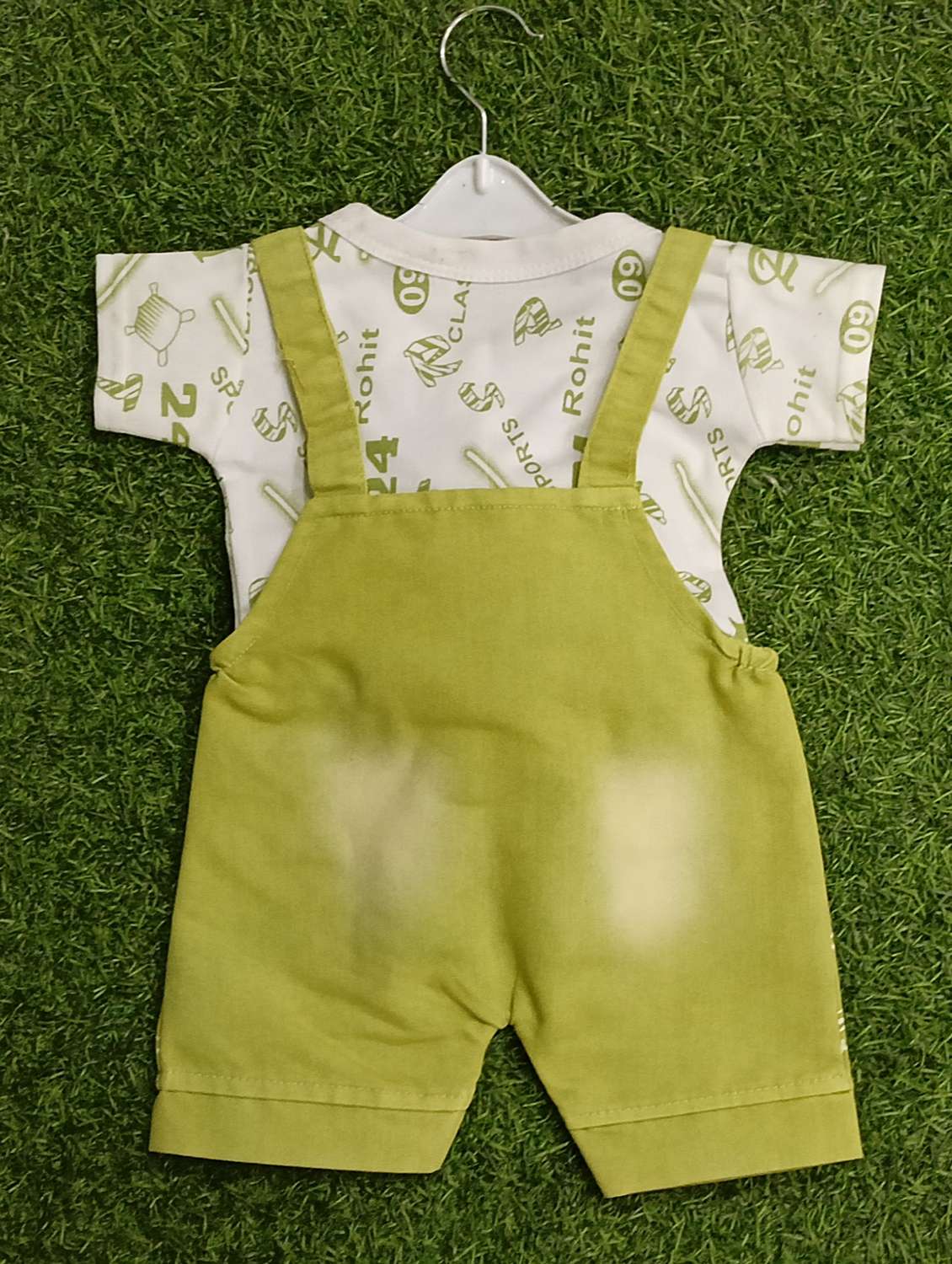 kids printed adjustable strap dungree - 21907736 -  Standard Image - 2