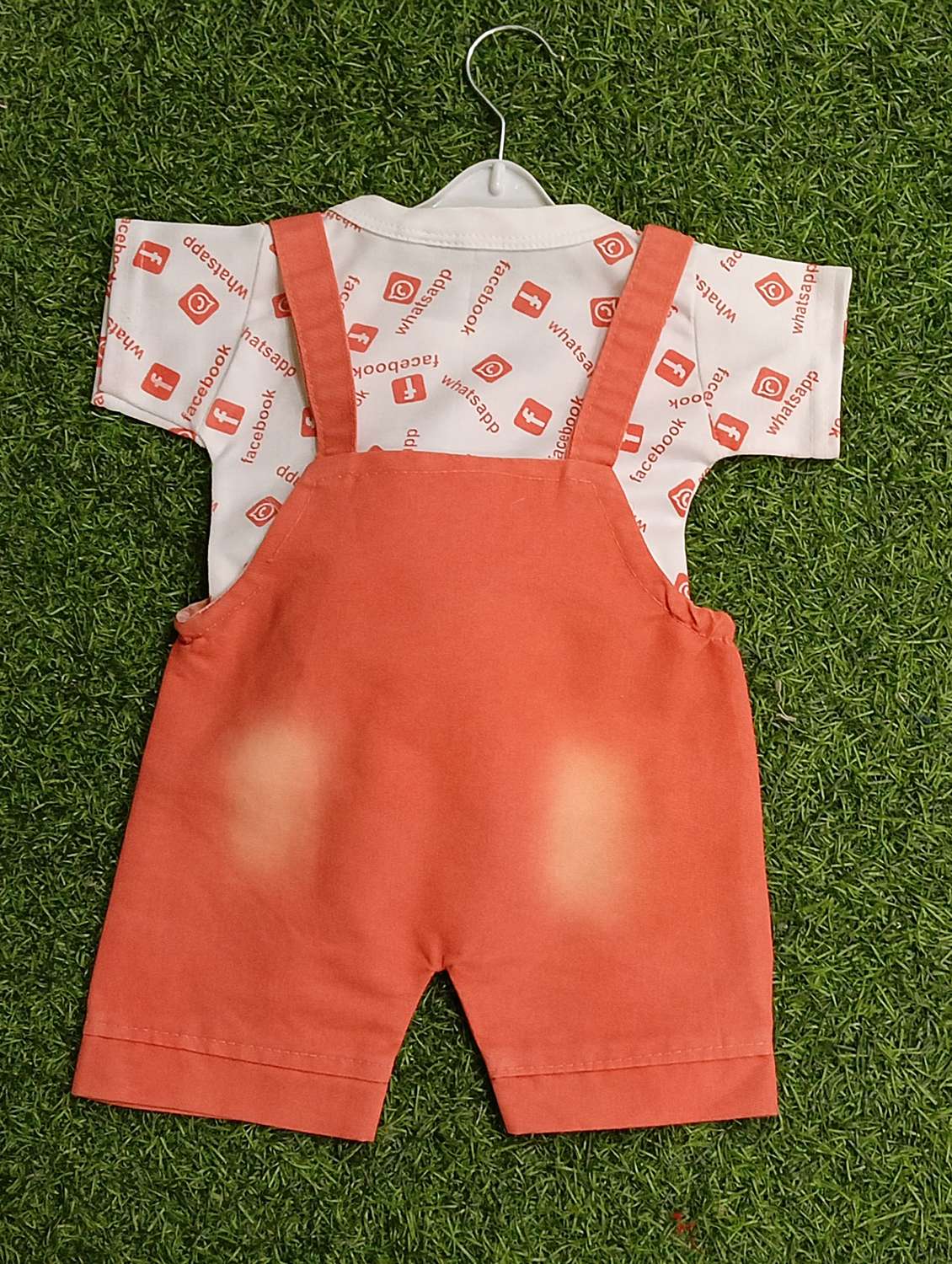 boys printed round neck t-shirt & duangaree set - 21907741 -  Standard Image - 2