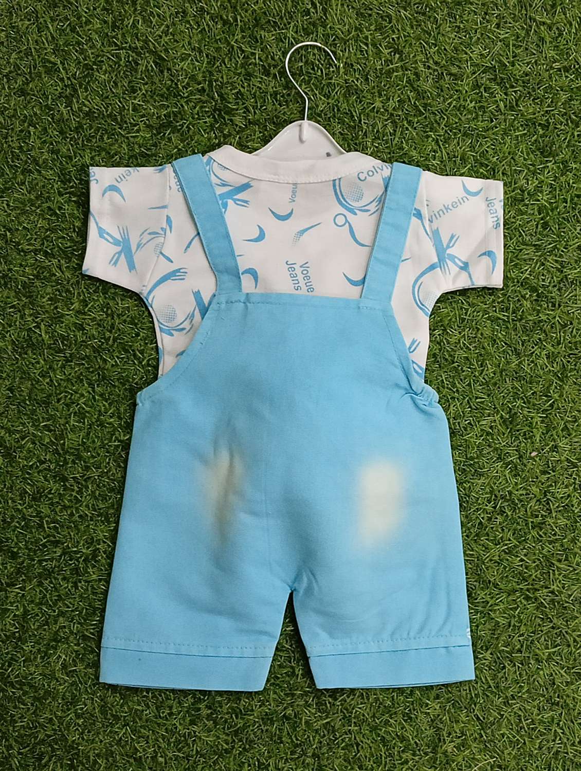 boys printed round neck t-shirt & duangaree set - 21907751 -  Standard Image - 2
