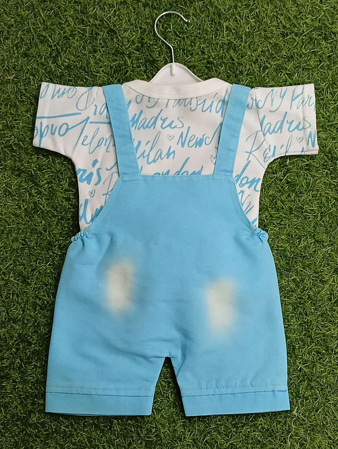 boys printed round neck t-shirt & duangaree set - 21907753 -  Standard Image - 2