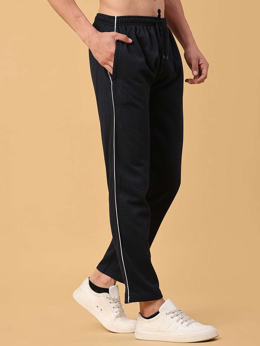 Men Solid Mid Rise Track Pants - 21908016 -  Standard Image - 2