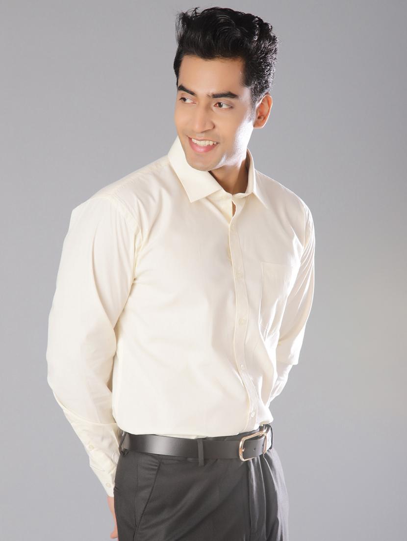 men solid long sleeve regular fit formal shirt - 21908044 - Standard Image - 2