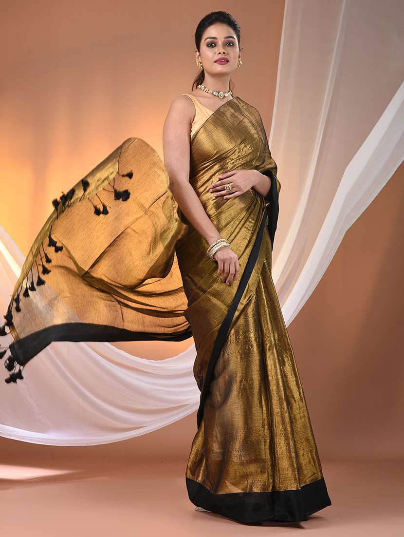 women solid casual wear saree with blouse - 21908334 - Standard Image - 2