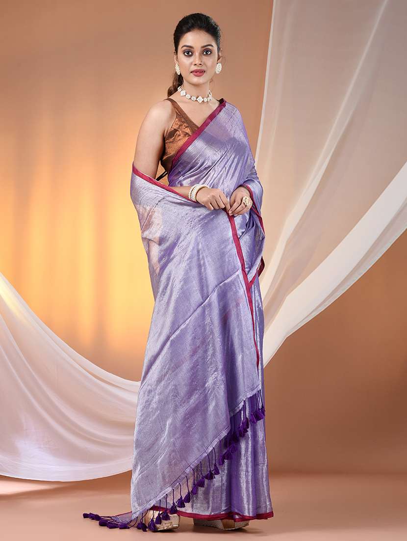 women solid casual wear saree with blouse - 21908337 -  Standard Image - 2