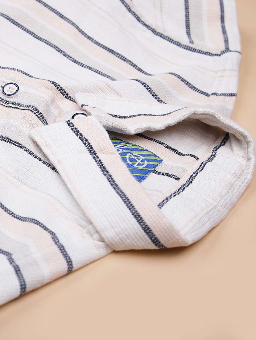 boys striped collared long sleeve shirt - 21908568 -  Standard Image - 2