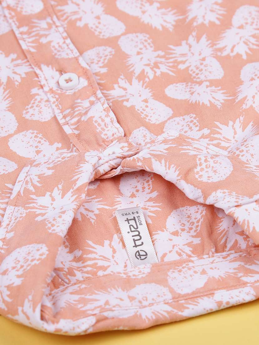 boys printed collared short sleeve shirt - 21908659 -  Standard Image - 2