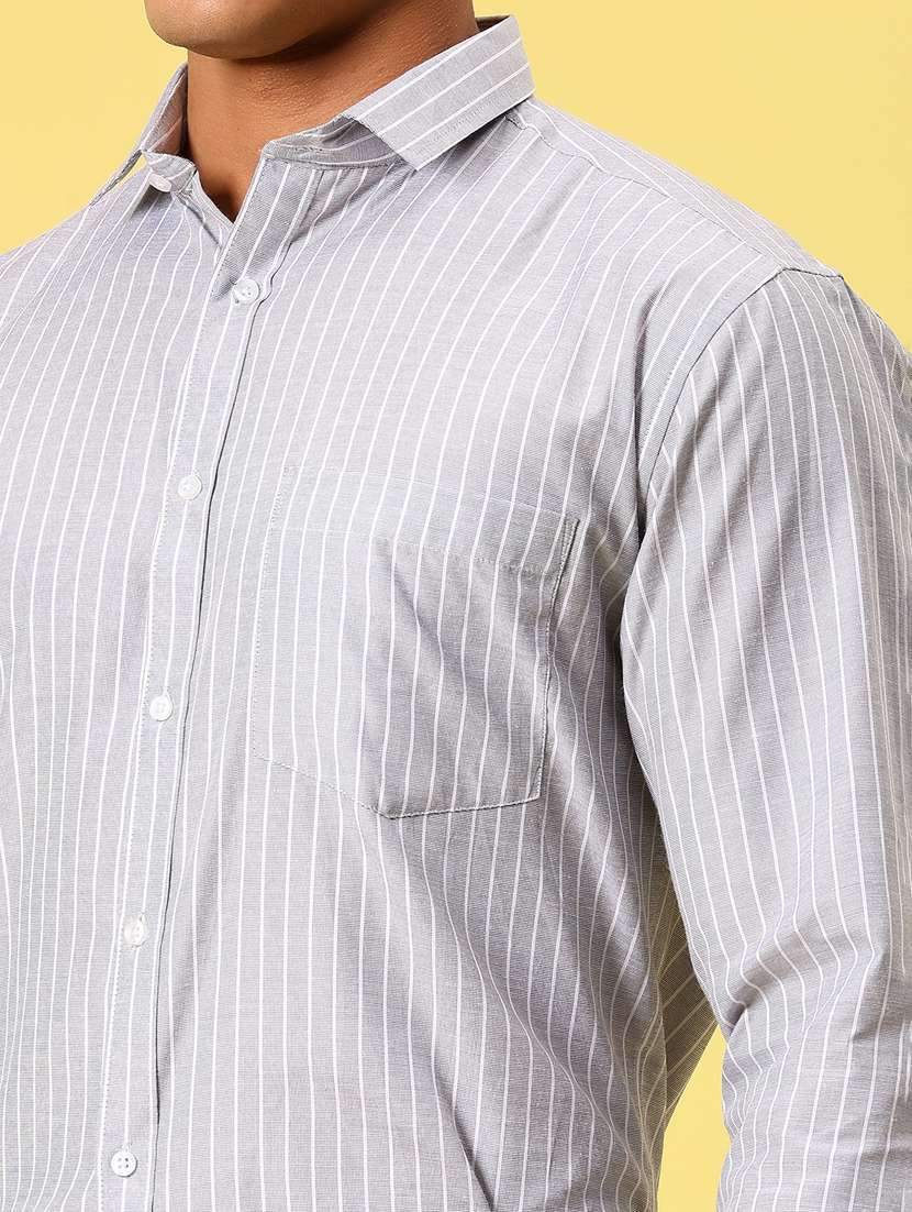 men striped long sleeve regular fit formal shirt - 21908732 -  Standard Image - 2