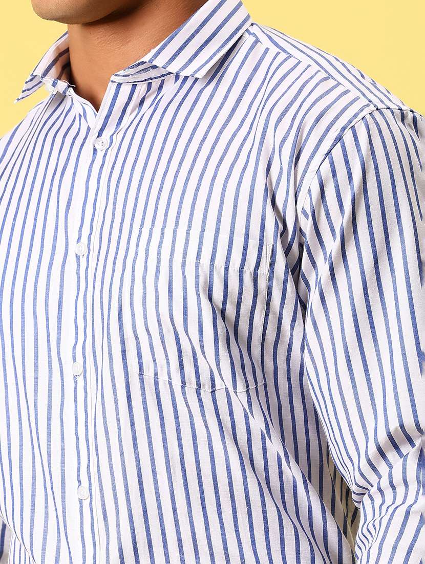 men striped long sleeve regular fit formal shirt - 21908733 -  Standard Image - 2
