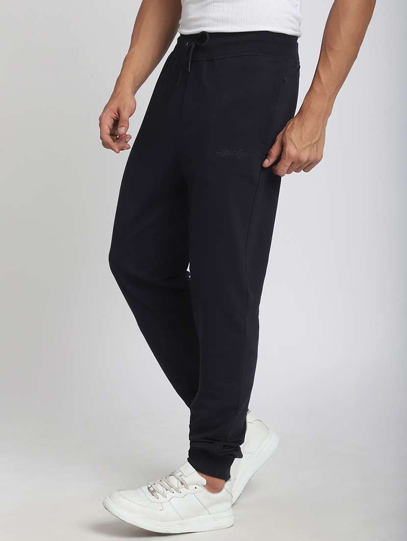 men solid mid rise regular fit jogger - 21908797 -  Standard Image - 2