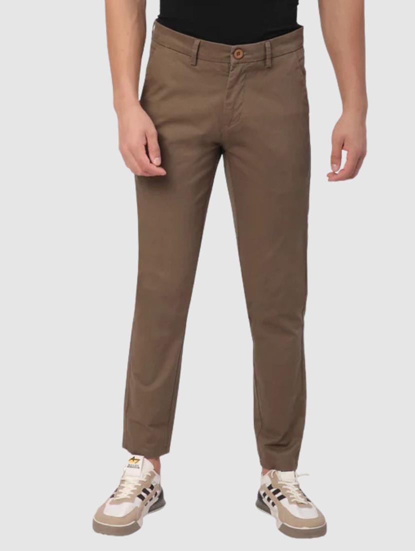 men solid mid rise chinos casual trouser - 21908809 - Zoom Image - 0