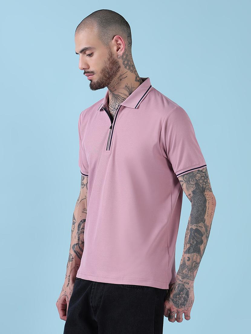 men solid short sleeve regualr fit polo t-shirt - 21908880 - Standard Image - 2