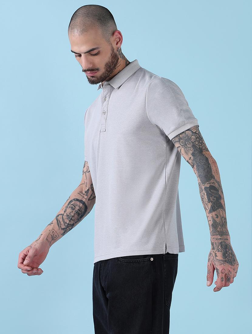 men solid short sleeve regualr fit polo t-shirt - 21908883 - Standard Image - 2