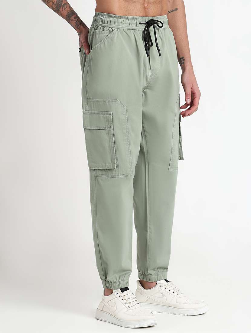 men solid mid rise relaxed fit cargo - 21908894 -  Standard Image - 2