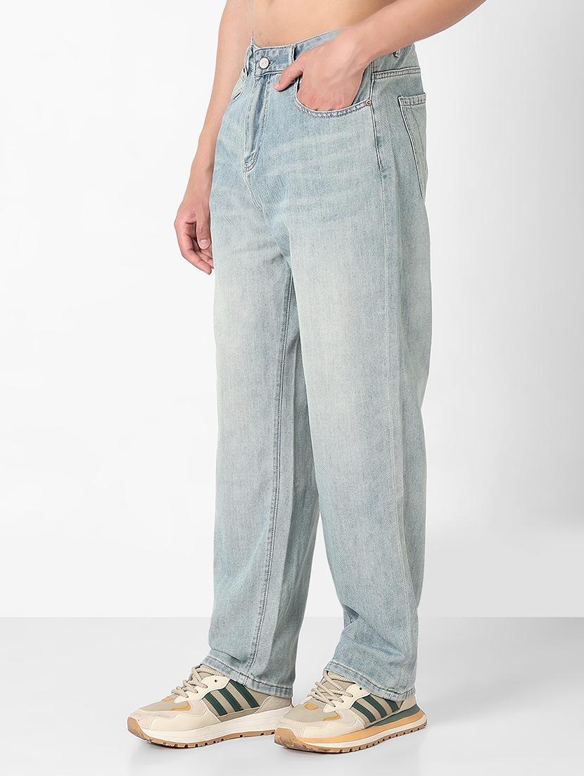 men solid mid rise straight fit jean - 21908986 - Standard Image - 2