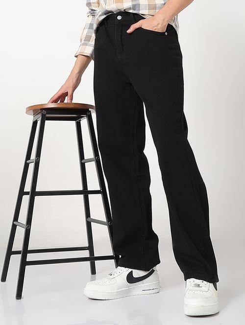 men solid mid rise straight fit jean - 21908992 -  Standard Image - 0