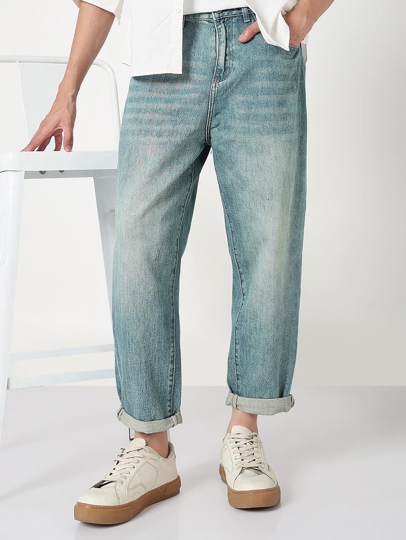 men solid mid rise baggy jean - 21908996 - Zoom Image - 0