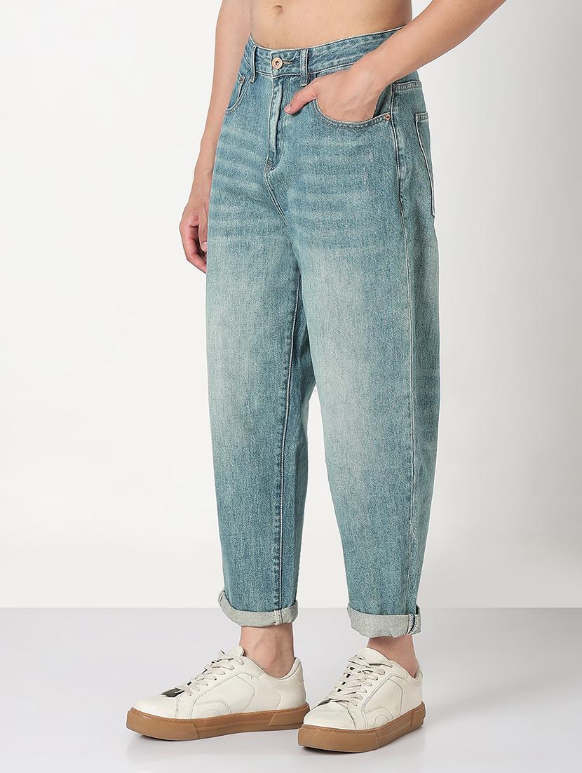 men solid mid rise baggy jean - 21908996 - Standard Image - 2