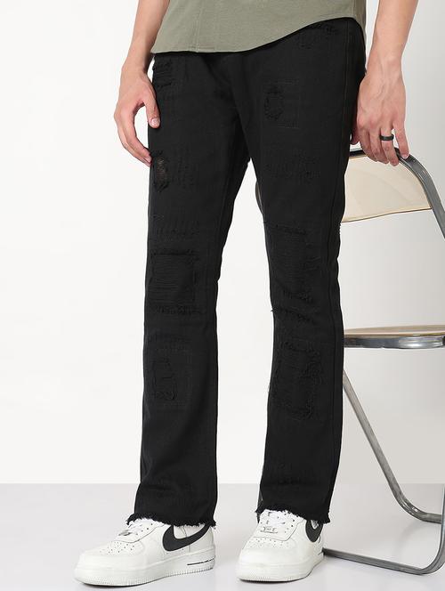 men solid mid rise staright fit jean - 21908997 - Standard Image - 0