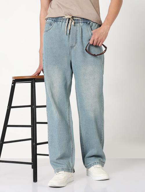 men solid mid rise straight fit jean - 21909003 -  Standard Image - 0
