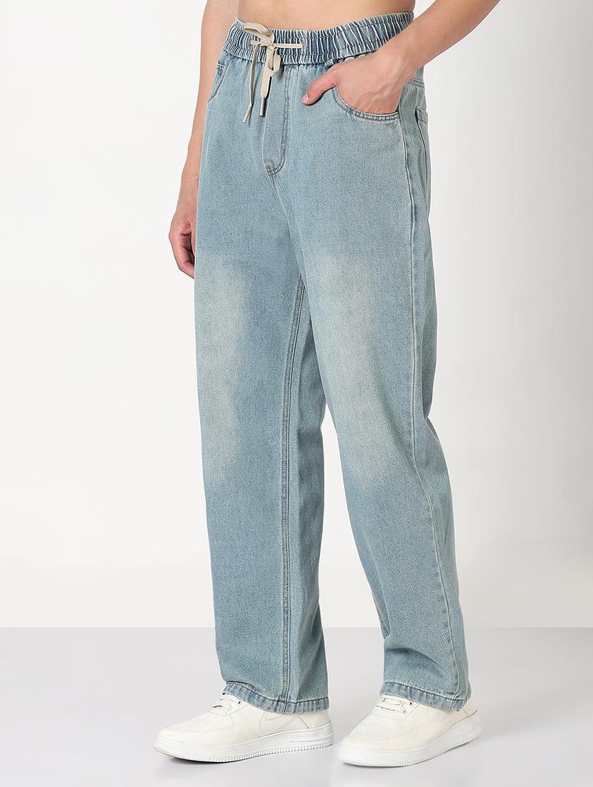 men solid mid rise straight fit jean - 21909003 - Standard Image - 2
