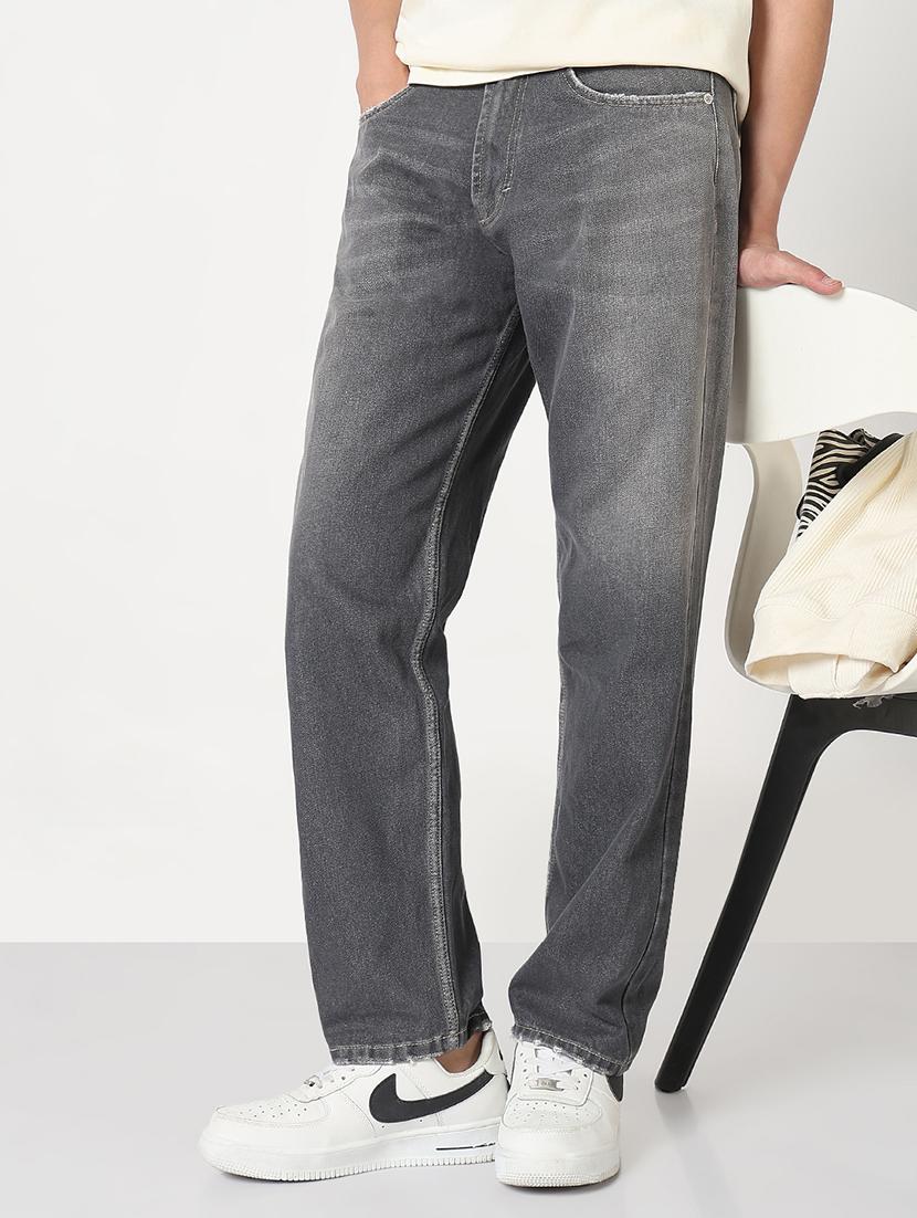 men solid mid rise straight fit jean - 21909006 - Zoom Image - 0
