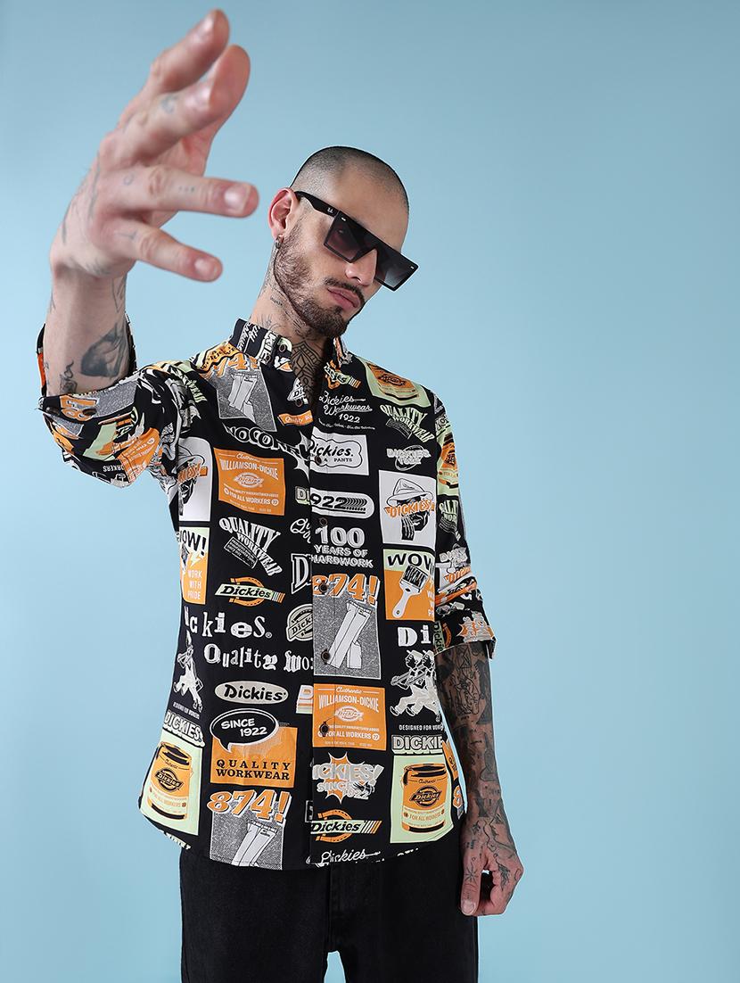 men printed long sleeve regular fit casual shirt - 21909013 -  Zoom Image - 0