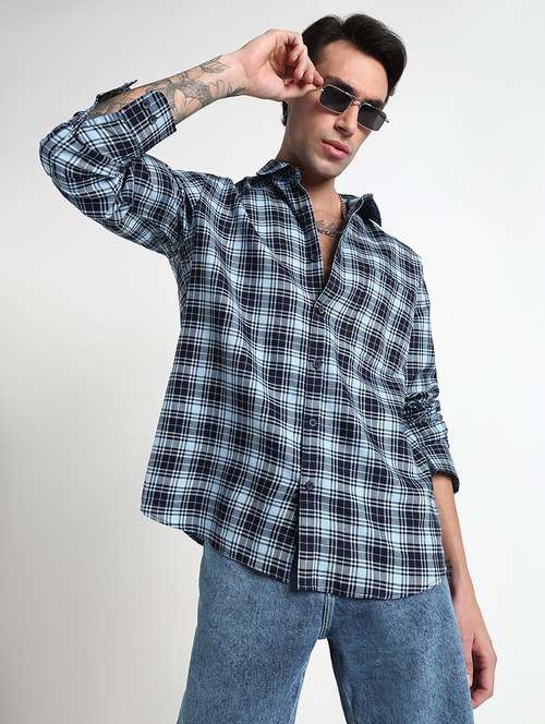 men checkered long sleeve regular fit casual shirt - 21909053 -  Standard Image - 0