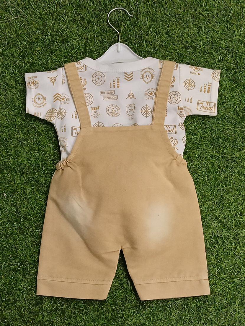 boys printed t-shirt & dungarees sets - 21909289 - Standard Image - 2
