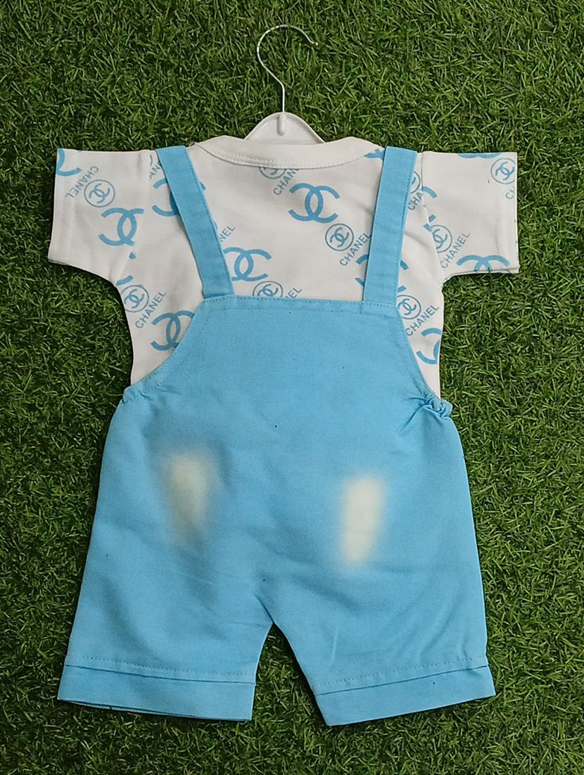 boys printed t-shirt & dungarees sets - 21909291 - Standard Image - 2