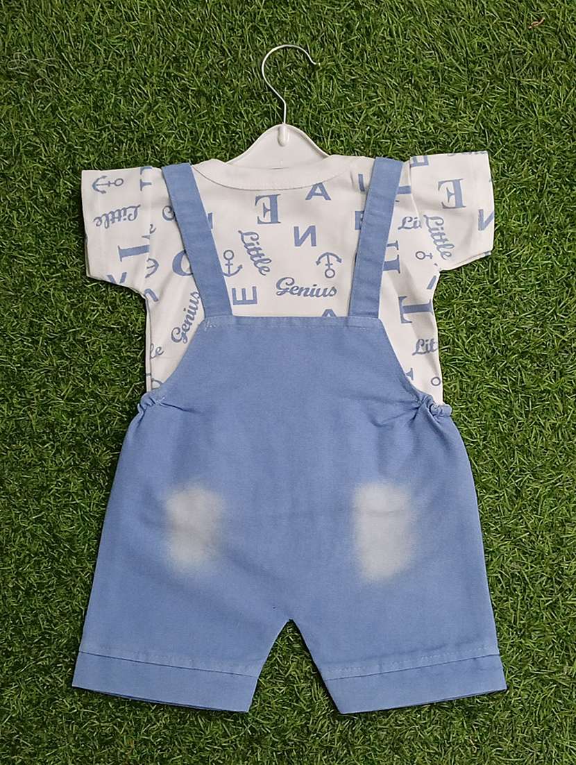 boys printed t-shirt & dungarees sets  - 21909295 -  Standard Image - 2