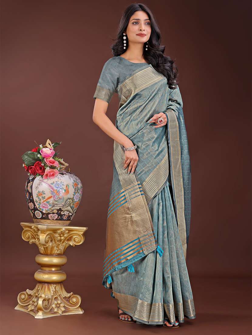 women self design bordered saree with blouse - 21909381 -  Standard Image - 2