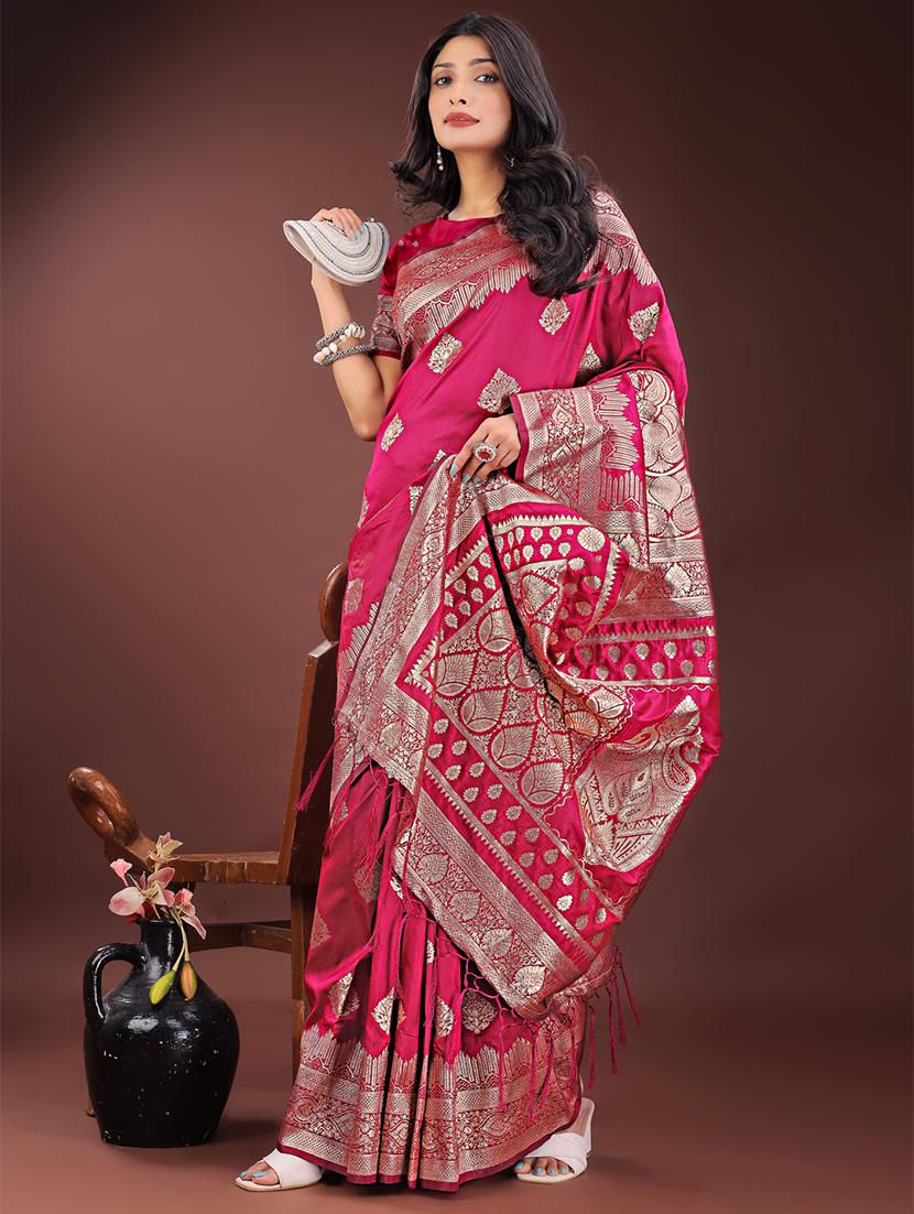 women self design banarasi saree with blouse - 21909411 - Standard Image - 2