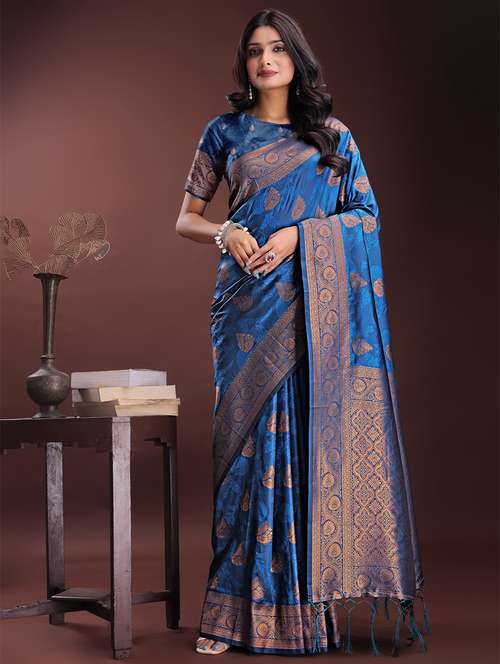 women self design banarasi saree with blouse - 21909416 -  Standard Image - 0