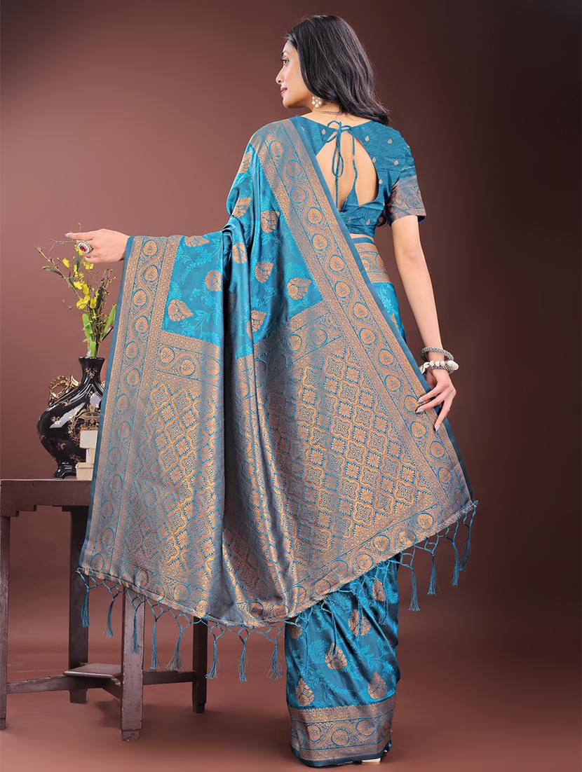 women self design banarasi saree with blouse - 21909418 - Standard Image - 2